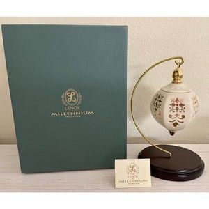 Lenox Millennium Collection Hanging Christmas Ornament with Stand Original Box